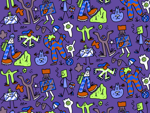 Character development...  cosmic pattern fun character doodle art illu.png