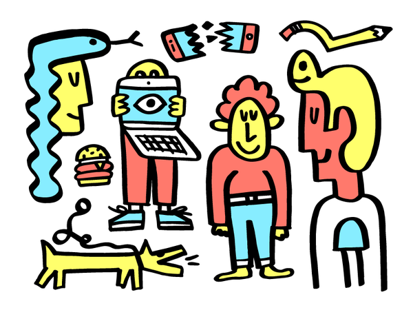 Doodlebreak.org thick stuff pencil people colourful what fun marker il.png