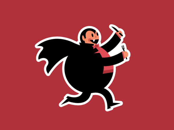 Dracula flat vector illustration blood thirsty fat round rotund charac.png