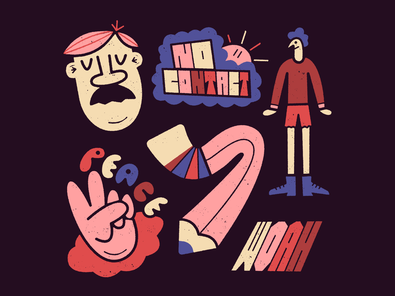 Drawings, Friday edition ️ peace type lettering doodle fun character t.png