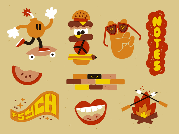 Friday  bomb fire peace lettering drawing fun character doodle illustr.png