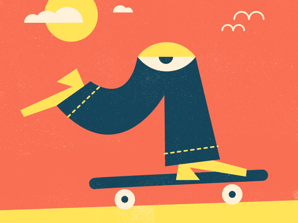 Go Skateboarding Day! art sunny push texture illustration eyeball skat.png