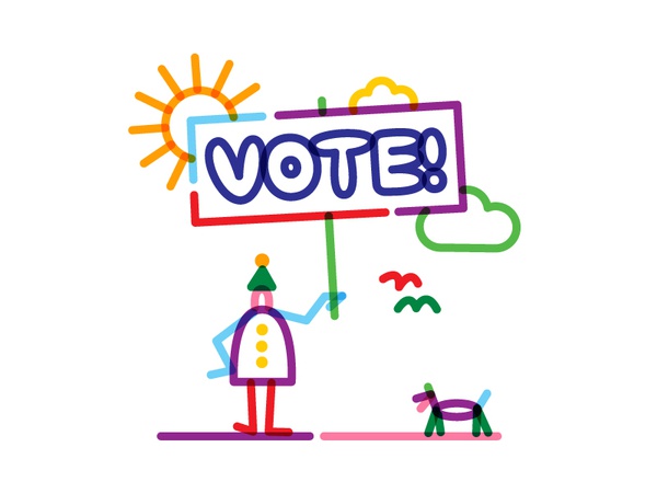 Go! strokes overlay monoline vector art illustration vote.jpg
