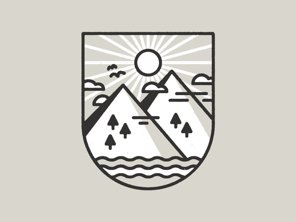 gray grey trees river birds thicklines sun shield vector illustratio.png