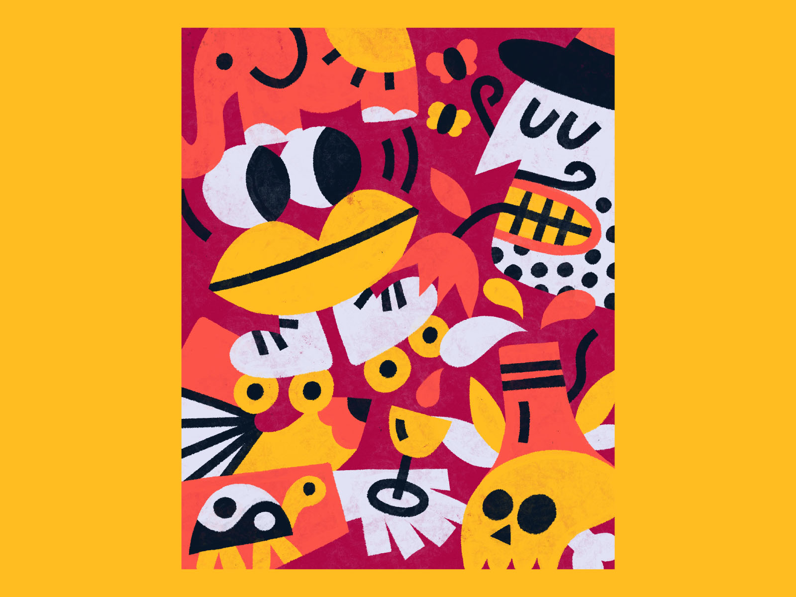 halftone mondays fun drawing procreateapp doodle art illustration.jpg