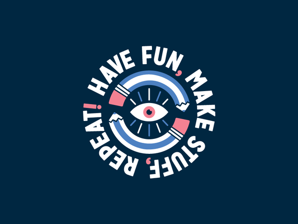 HFMSR! vector illustration fun make pencil stuff round seal stickermul.png