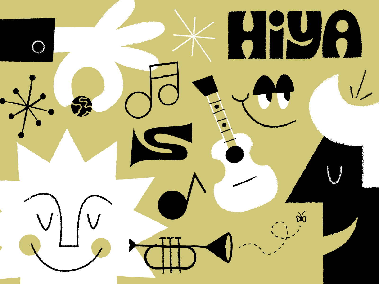 HIYA  illustrator retrosupply drawing fun doodle vector art illustrati.png