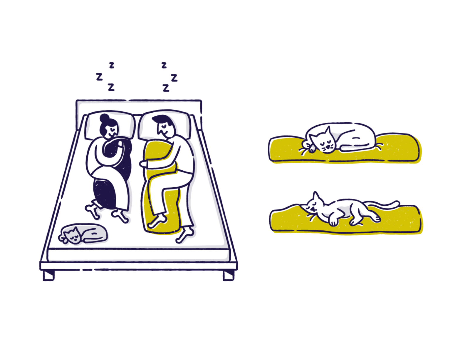 Kakun pt.2  zzz sleeping bodypillow pillow cats sleep flat character.png