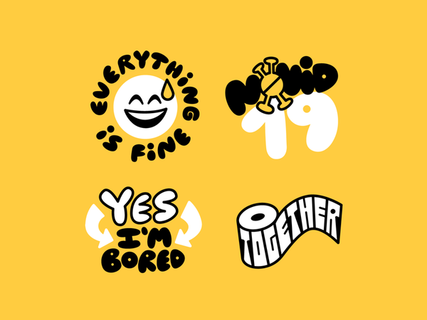 Leftovers emoji covid-19 together stickers sticker design illustration.png