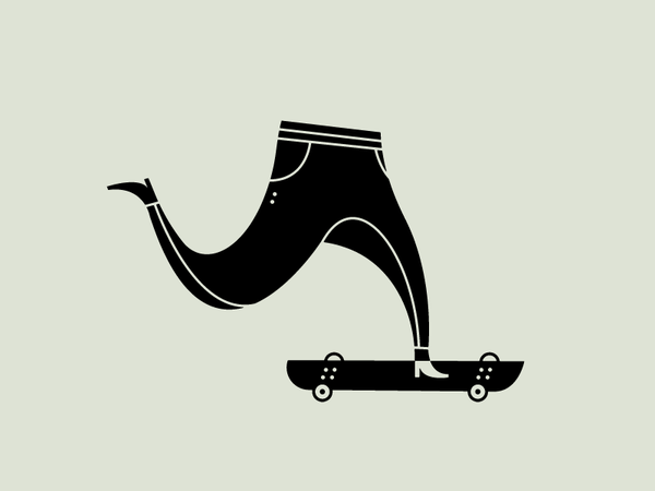 Legs fun black skateboard illustration skateboarding legs.png