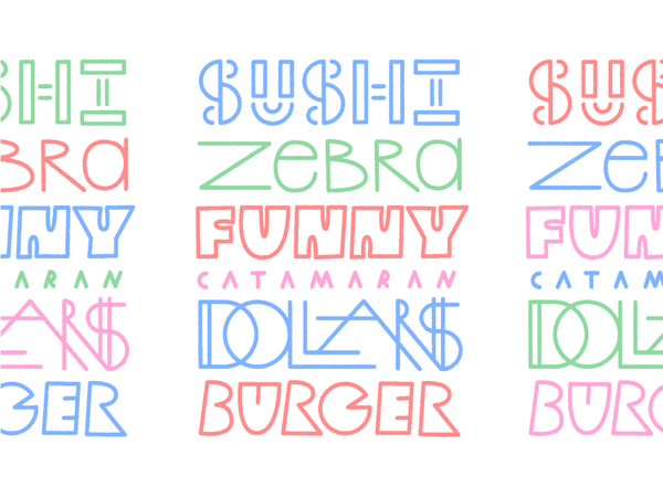 Letter business fun color colour it winging doodle drawing font type l.png