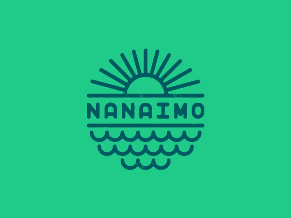 Nanaimo I vancouverisland britishcolumbia thicklines ocean sun letteri.png