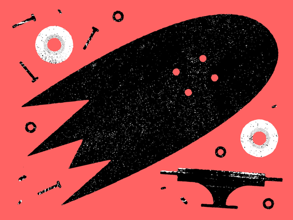 Parts of a whole vector rough screw wheel truck grit skateboarding tex.png