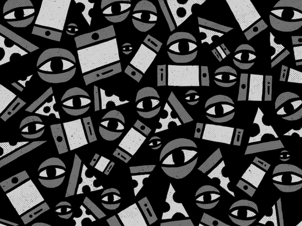 repeat pattern loose procreate meetings talk phone doodle art illustr.png