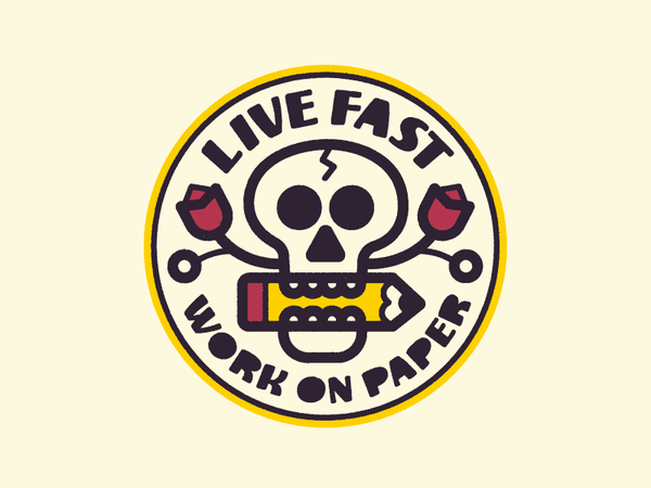 Stickers! circle livefast workonpaper rose pencil vector stickermule s.png