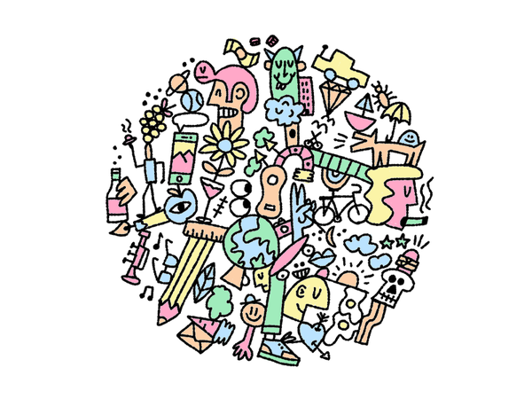 stuff rounded circle color colour photoshop illustration doodle art.png