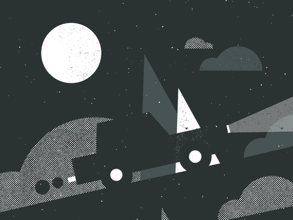 The long climb landscape mountain night clouds grey art vector halfton.png