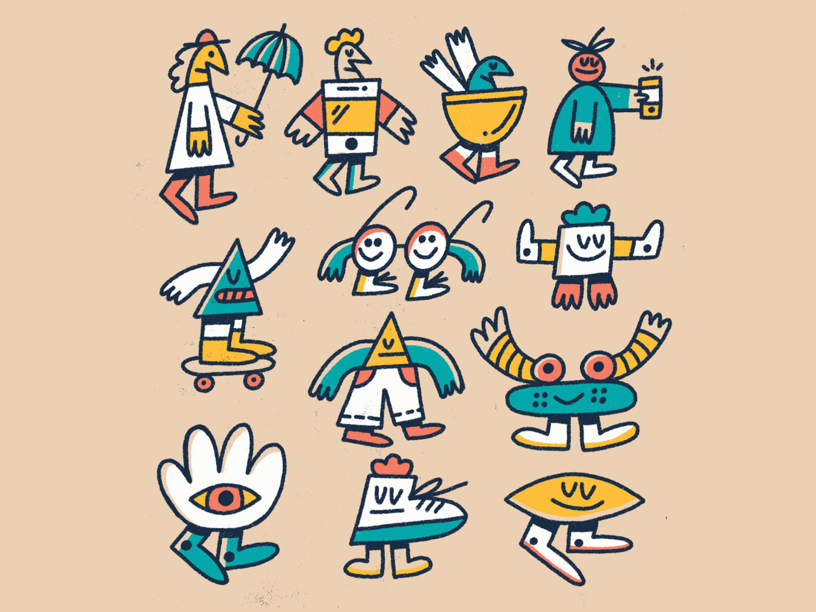 Troublemakers skateboarding procreate drawing fun doodle character art.jpg