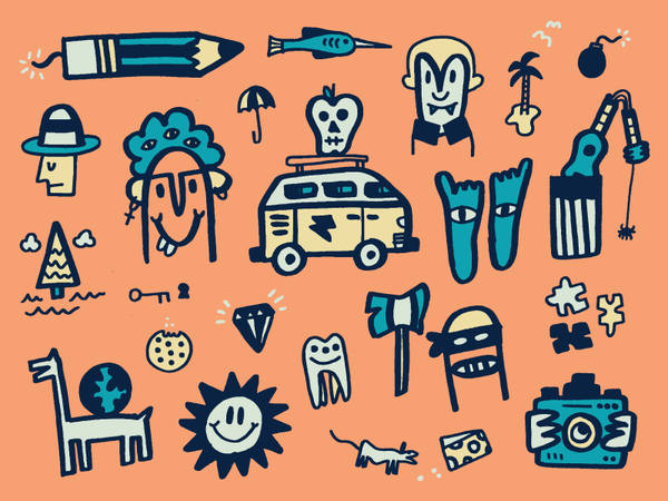 vector crayola marker summer sand beach illustration things stuff fun.png