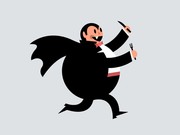 Wait! Wont you stay for dessert! bowtie halloween flat illustration ru.png