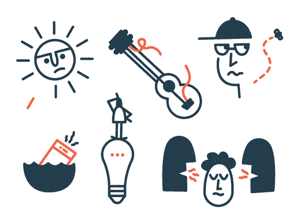 When things dont go your way icon stroke texture grit vector art illus.png