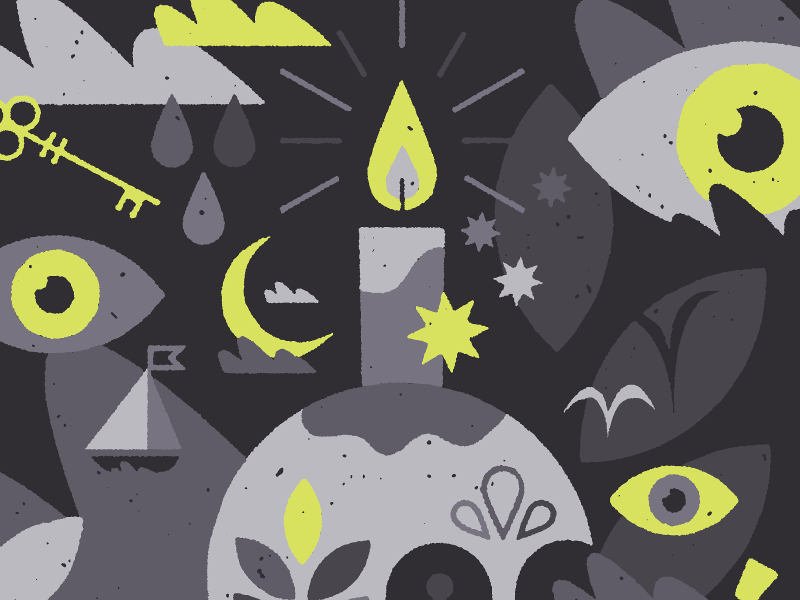 Witchcraft Dark Ale moon clouds smoke eyeballs eye witchcraft skull be.png