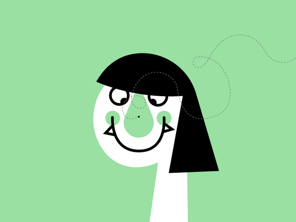 Work until you make yourself laugh...  illustration art monster smile.png