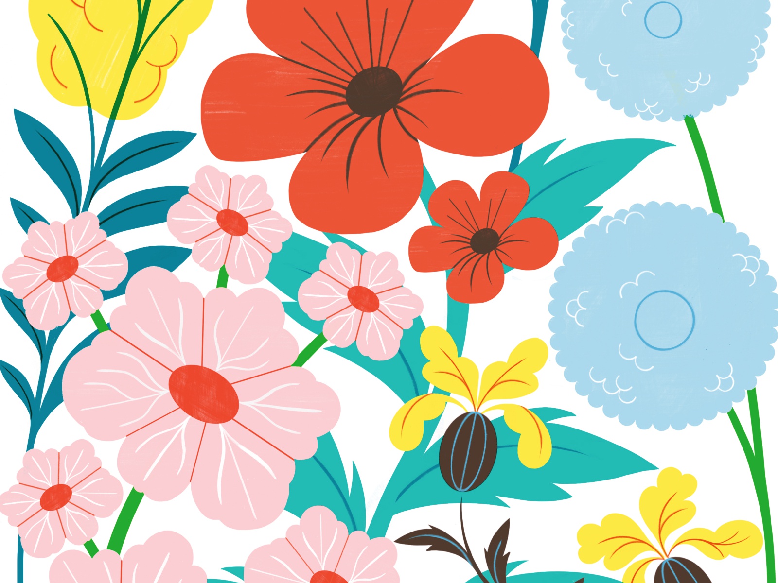 Botanical Bell Jar - New Print bell jar botanical shape line floral fl.jpg