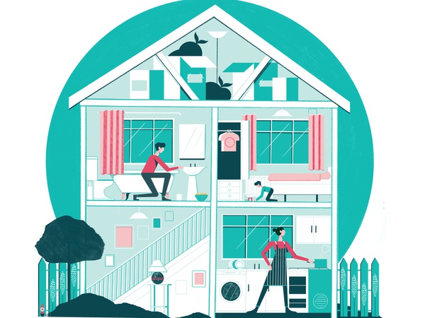 Greener living - Telegraph illustration editoral design colour print e.jpg