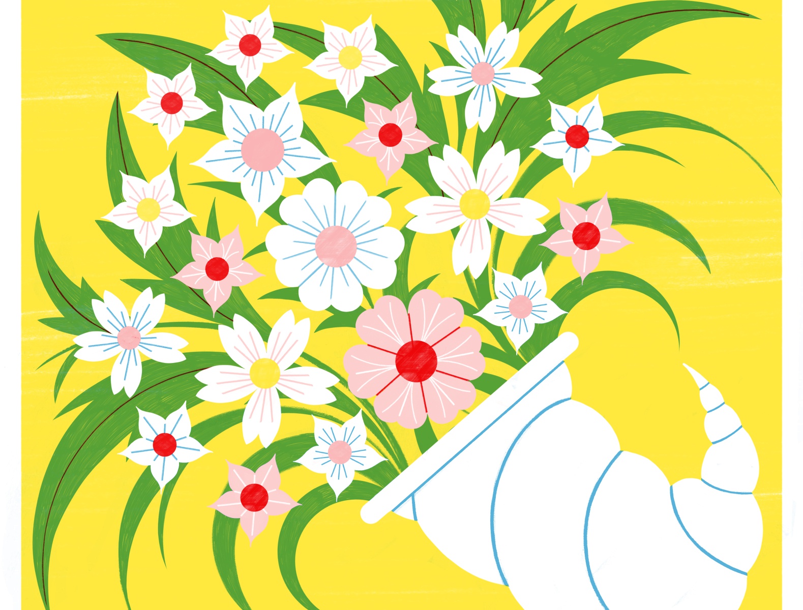 Horn of Plenty - Risograph Print illustration design colour print edit.jpg
