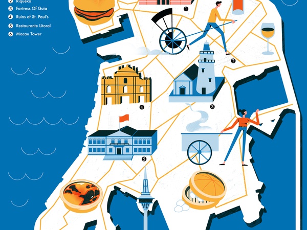 Macau - Culture Trip illustrated map contemporary map map maps colour.jpg