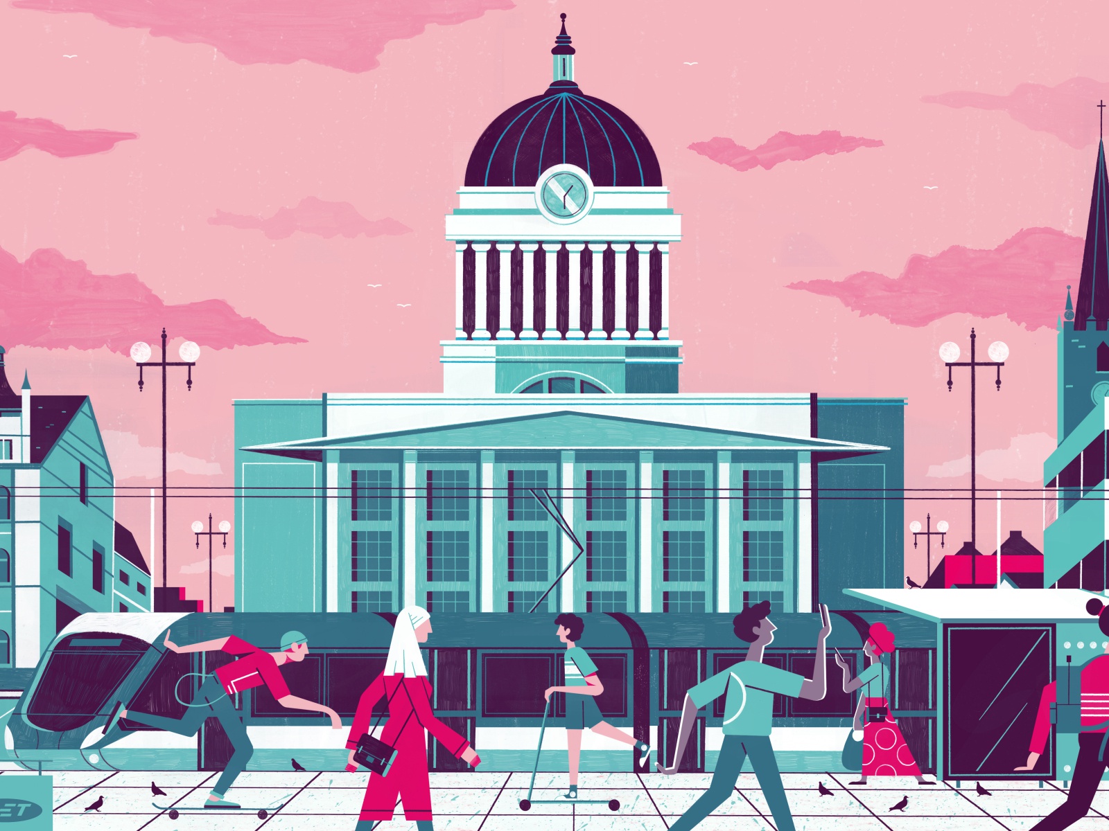 Nottingham City Header - Culture Trip nottingham illustration travel e.jpg