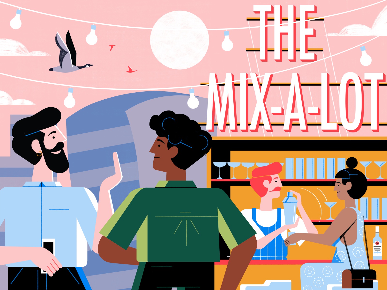 Social Illustrations - Bacardi x Design My Night alcohol drinks brandi.jpg
