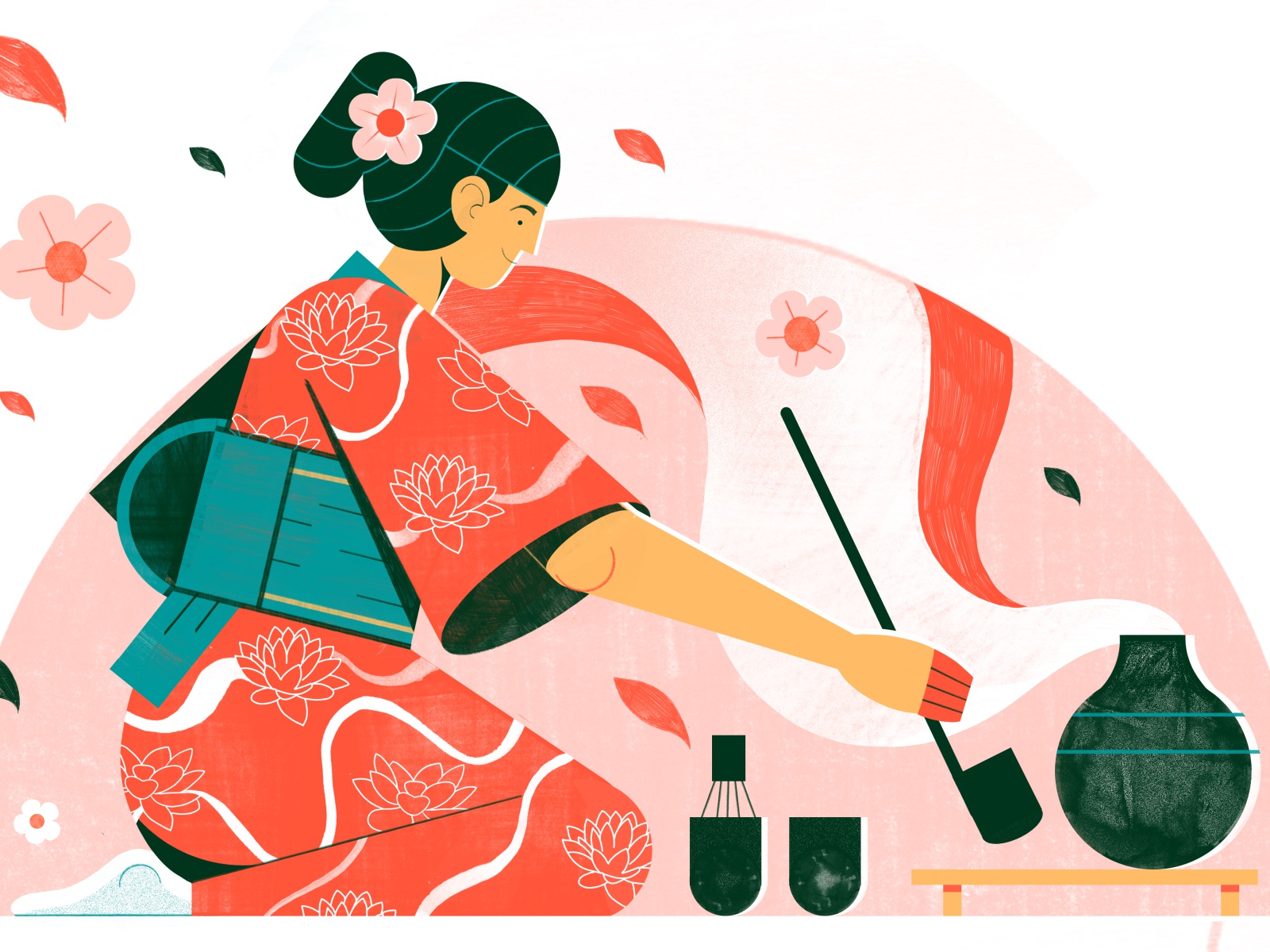 Tea Ceremony - Adobe Live japan beverage food travel architecture illu.jpg