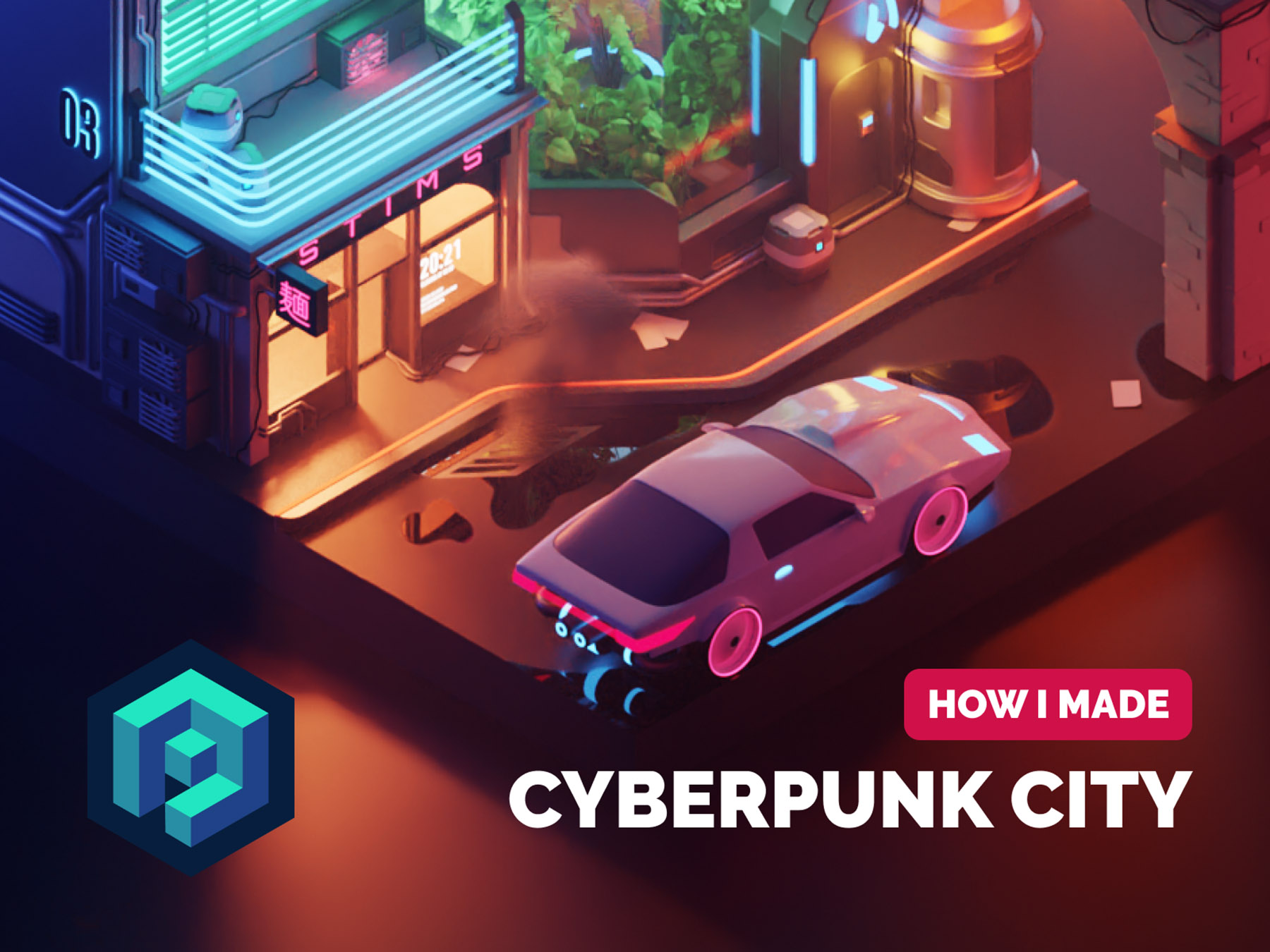 Cyberpunk Tutorial tutorial city scifi cyberpunk diorama isometric ren.jpg