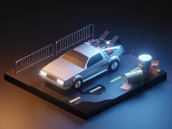 Delorean DMC-12 Time Machine fanart vehicle back to the future time ma.png