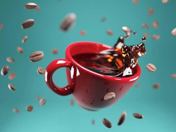 Fuel ️ splash liquid falling beans cup coffee pbr render design blende.png