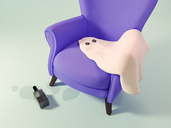 Ghost  spooky boo chair bottle drunk halloween ghost model render desi.png