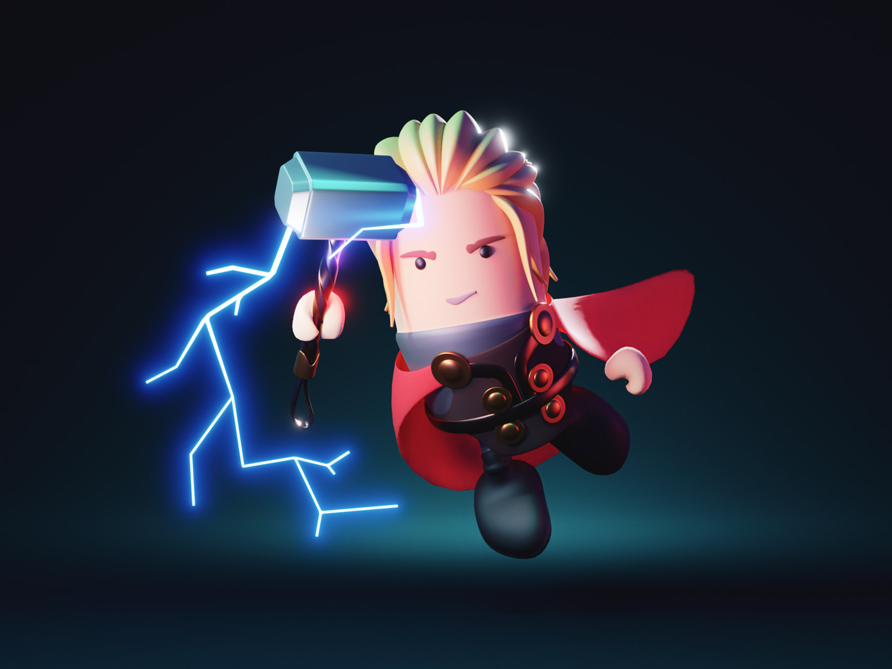 Thor marvel avengers thor 3d character character illustration characte.jpg