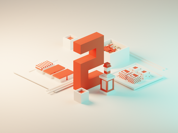 Two Invites. Join the feast!  invite invites low poly isometric lowpol.png