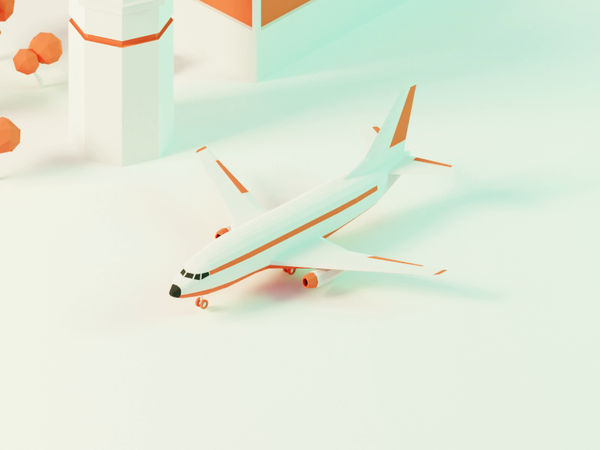 Touch and Go Animation  motion takeoff landing airplane lowpolyart lo.png