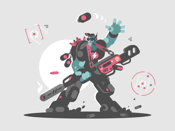 Alien invader invader cartoon weapon gun soldier future alien characte.png