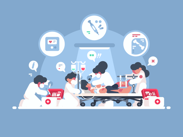Ambulance character hospital resuscitation doctor medicine patient eme.png