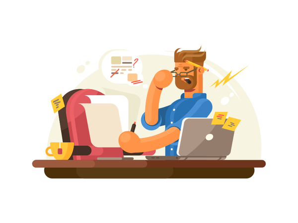 Art director manager desk work business office workplace director art.png