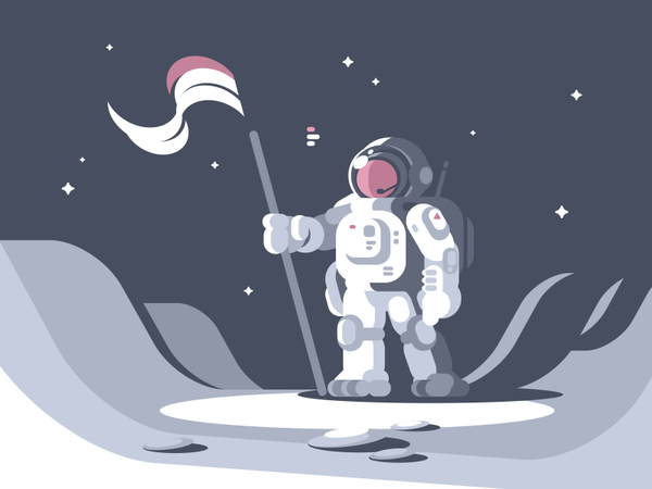 Astronaut flag icon man moon suit space character astronaut illustrati.png