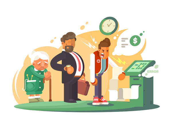 Bad service financial cash atm payment finance people banking service.png