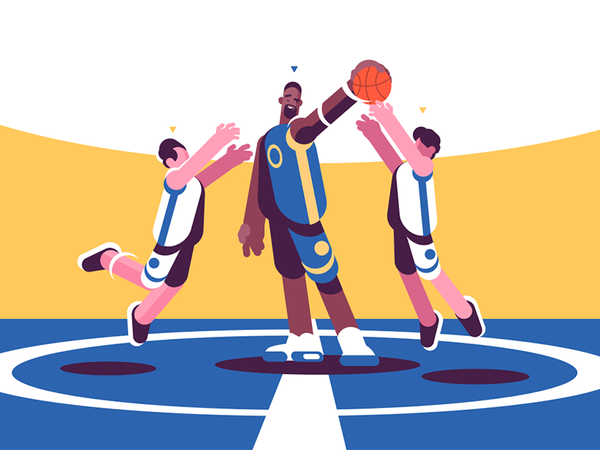 Basketball players on court character kit8 flat vector illustration sp.png