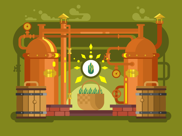 Brewery beer basket stock barrel grain beer brewery illustration vecto.png