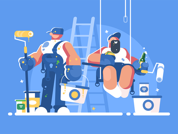 Brigade of painters character lunch builder rollers bucket painter bri.png