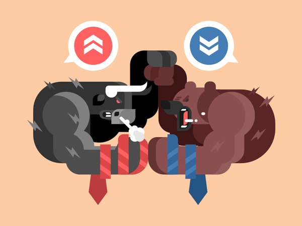Bulls and bears fight character tie trend stock fight bears bulls illu.png